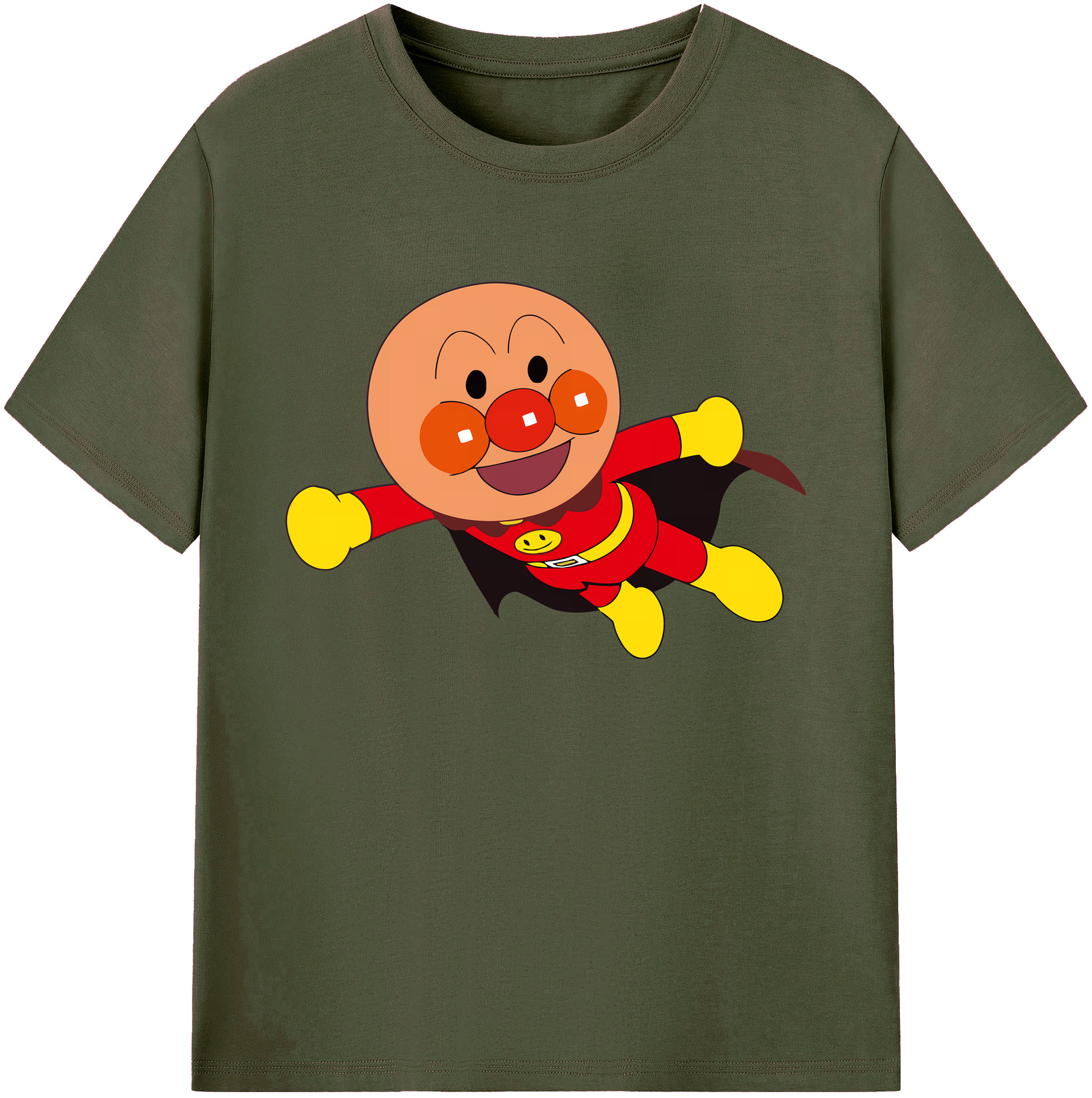 （画像用） アンパンマン Anpanman 綿100％ メンズ半袖Tシャツ｜肌触りやわらか＆通気性